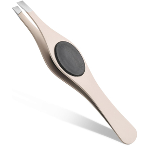 Pinzas para Cejas con Punta Inclinada, MOQ Bajo, Logotipo Personalizado, Acero Inoxidable, Duraderas y Ligeras, para Depilación Precisa de Cejas - Product Image 6