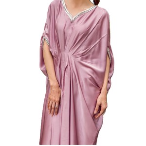 Abito Kaftano Lungo Intrecciato, Vestito Lungo fino ai Piedi, Vestibilità Ampia, <span class=keywords><strong>Abbigliamento</strong></span> Casual, Servizio OEM, <span class=keywords><strong>Abbigliamento</strong></span> di Alta Qualità - Product Image 6