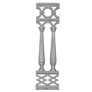 Reja de Balcón Moderna de Hierro Fundido de Alta Resistencia, Ajustable, Sin Marco, con Protección UV y Acabado Super Resistente al Agua - Product Image 1