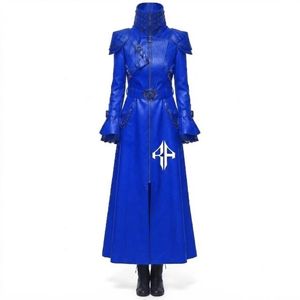 Manteau gothique en cuir véritable pour femmes de qualité supérieure, anti-rides, manches longues, col montant par RIVIAN ATLANTIC - Product Image 2