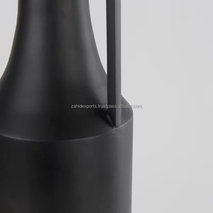 แจกันดอกไม้โลหะดีไซน์เรียบหรู แจกันโลหะตกแต่งระดับพรีเมียม ทำด้วยมือ สำหรับห้องนั่งเล่น - Product Image 2