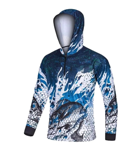 Vêtements de randonnée en polyester léger personnalisés pour les passionnés de pêche, chemise de pêche à manches longues à séchage rapide avec boutons 50 - Product Image 5