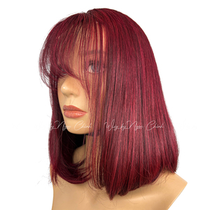 Produits les plus vendus en gros os de cheveux vierges soyeux raides cheveux humains vietnamiens bob perruque style couleur - Product Image 6