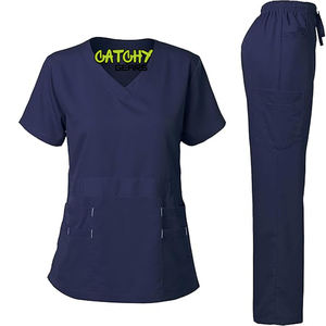 Custom Logo Hospital Uniform Scrubs <b>Set</b> – Unisex Medical Workwear Nurse <b>Doctor</b> Clothes OEM Service Durable Comfortable - Product Image 2