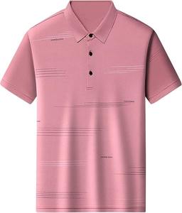 Chemise d'été MAA à manches longues, coupe ajustée, col rayé, tricotée, séchage rapide, avec poche, pour homme - Product Image 3
