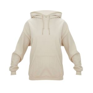 Ensemble de sweat-shirts à capuche surdimensionnés en coton imprimé personnalisé, style sport, pour femme, hiver, coupe courte, taille XS - Product Image 1