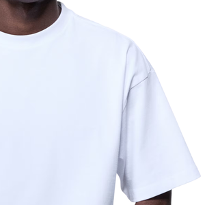 T-shirt en coton coupe oversize, col rond, coton premium, prêt pour l'impression, fournisseur en gros - Product Image 6