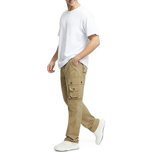 Pantalones Cargo para Hombre con 8 Bolsillos, Pantalones Cargo Resistentes de Algodón Ripstop para Senderismo, Camping, Pesca, Correr y Aventuras al Aire Libre - Product Image 3
