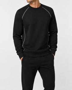 Men Stand Collar <b>Raglan</b> Sleeve Pullover Solid Color Fleece Knitted Long Sleeve Loose Fit Winter Casual Streetwear Sweatshirt - Product Image 4