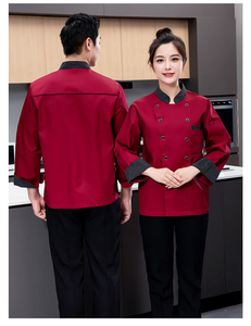 Uniformes de Chef de Alta Calidad con Diseño Moderno en Poliéster y Algodón para Restaurante Japonés, Sushi, Pizza - Product Image 1