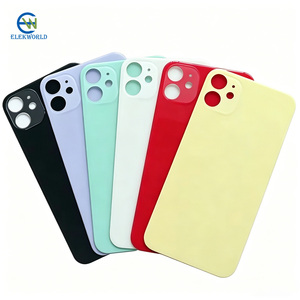 Repuesto de Cristal Trasero para <span class=keywords><strong>iPhone</strong></span> X XR 11 Pro Max 12 <span class=keywords><strong>13</strong></span> <span class=keywords><strong>14</strong></span> 15 16 17 PM, Tapa Trasera de Batería con Orificio Grande para Cámara - Product Image 3