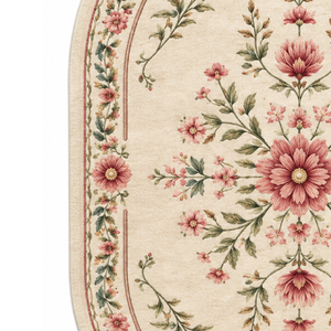 Alfombra de Lana Hecha a Mano Phool Saanjh, Alfombra de Diseño Artesanal de Primera Calidad - Product Image 3