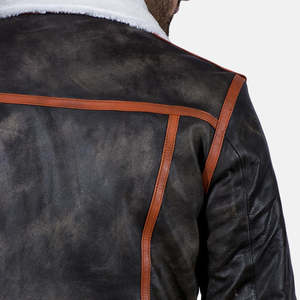 Minimalist Style <b>Leather</b> Varsity <b>Jackets</b> Custom Color & Logo Front <b>Winter</b> Eco-Friendly Breathable Wholesale Fashion Outfit - Product Image 6