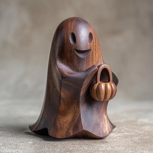 Sculpture en bois RR Enterprises, accessoire de décoration de table pour l'espace intérieur, accent, fabriqué en Inde - Product Image 5