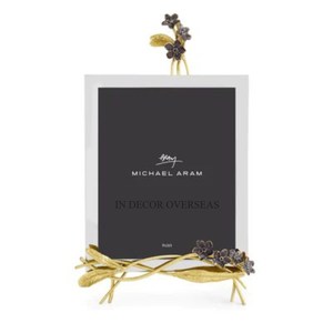 Superior Quality Metal Rectangle Shape Golden And <b>Black</b> Floral Designer Luxury Photo <b>Frame</b> Home Wall Decor Interior Accessories - Product Image 1