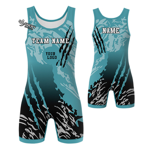 Combinaison de lutte unisexe pour la musculation, concevez votre propre combinaison de lutte personnalisée par sublimation pour hommes - Product Image 4