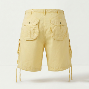 Pantalones Cortos Cargo Casuales para Hombre al por Mayor, 98% Algodón 2% Spandex, Tejido Sólido, Ecológico, Elástico, Utilitario, Marca Privada Disponible - Product Image 2