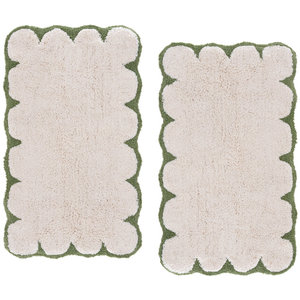Customised Modern Super Absorbent Eco-Friendly Cotton Tufted Bathmat with Reversible Design for Double Use Luxury Style - Product Image 3