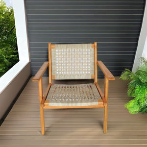 Silla moderna ecológica para exteriores, silla relajante de Thinh Phu, muebles promocionales de madera para parques, escuelas, villas - Product Image 1