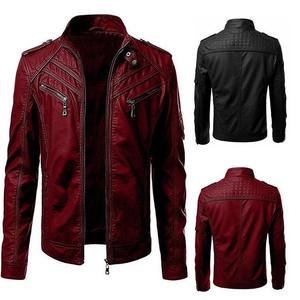 Blouson de motard unisexe en cuir de vachette de qualité supérieure, équipement de protection durable pour les motards, design personnalisé, style vintage. - Product Image 1