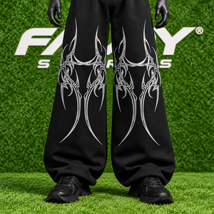 Wholesale Custom Graphic Print Heavyweight Cotton Sweatpants Y2K Streetwear Loose Fit Unisex Joggers <b>Pants</b> - Product Image 5