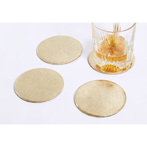 Handmade Hammered Square Copper Metal Coasters Set Luxury Table Decoration Cup <b>Mats</b> For <b>Bar</b> Hotel Restaurant Supplies - Product Image 6