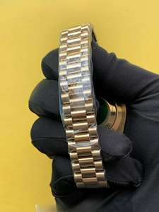 BOJ Plain R.O.L.E.X.18 41MM Index Dial Yellow Gold Tone Stainless Steel Japan <b>Mechanical</b> Automatic Wrist <b>Watch</b> Low Price Hot - Product Image 4