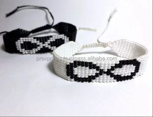 2025 Unisex Summer Luxury Charm Boho Beaded Embroidery Handmade Multicolor Bracelet <b>Bangles</b> Gifts for <b>Men</b> Women From India - Product Image 4