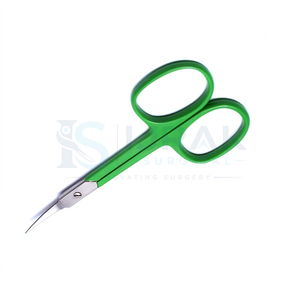 Green Beauty Manicure <b>Scissors</b> Straight Blade Cuticle Trimming Shears Stainless Steel Sharp <b>for</b> Salon <b>Nail</b> Care - Product Image 3