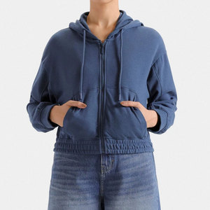 New Design Winter Casual <b>Long</b> <b>Sleeves</b> Crop <b>Top</b> Hoodies 100% Cotton Breathable Eco-Friendly Front Wholesale Price Made Pakistan - Product Image 1