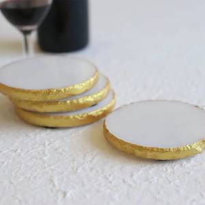 Juego de Posavasos Redondos de Mármol con Cuerda Natural, Tapetes Antideslizantes Modernos para Decoración de Mesa - Product Image 5