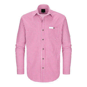 Chemises décontractées élégantes pour hommes 2026 en gros, à manches longues, à carreaux, coupe ajustée, style bavarois, personnalisables avec logo et design, confortables - Product Image 6