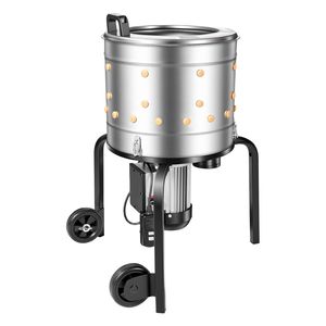 Spiumatrice Elettrica per Polli 550W 275RPM con Tamburo da 15,7 Pollici e 114 Dita Morbide - Attrezzatura per la Macellazione - Product Image 6