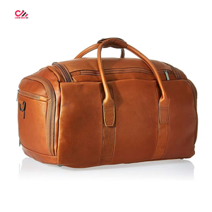 OEM Service Wholesale Best Design Leather Duffle Bags Lightweight Solid Color High Quality Leather Duffle Bags - Product Image 2