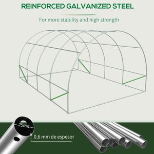 Serra Portatile da Esterno Ecologica in PVC, Moderna in Legno, Metallo, Acciaio e Plastica per Giardino Domestico, Design Pop-up per la Crescita delle Piante - Product Image 3