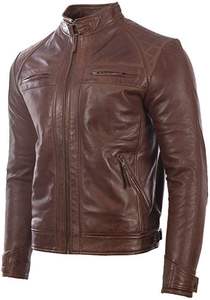 Veste en cuir pour homme, design personnalisé et tendance, fabriquée au Pakistan, produit haut de gamme, veste en cuir pour hommes et motards, veste d'hiver - Product Image 3