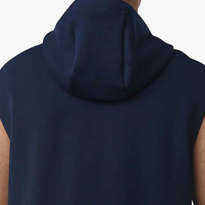 Sudadera sin mangas color azul marino para hombre, ropa deportiva, precio económico, MOQ bajo. - Product Image 4