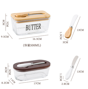 Modern Farmhouse Butter Dish With <b>Lid</b> For Soft Butter Preservation And <b>Decorative</b> Kitchen Counter Use - Product Image 4
