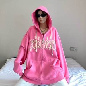 Sweat-shirt à capuche zippé pour femmes et hommes, 300 GSM, doux, manches longues, vêtements de sport décontractés, vêtements de détente, sweat-shirt chaud pour l'extérieur - Product Image 5