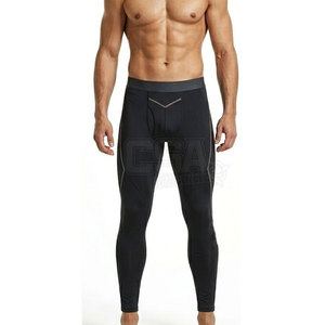 Leggings de compression pour hommes modernes, tissu hautement extensible, conçus pour l'entraînement et les performances sportives - Product Image 3