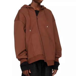 Sudaderas con cremallera personalizadas para hombre, de alta calidad, con cremallera completa, sudadera con capucha informal, ligera y a la moda. - Product Image 6