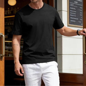 Men's Cotton Crewneck <b>T</b>-<b>Shirt</b> Short Sleeve Plain Tee <b>Moisture</b> <b>Wicking</b> Casual Solid Color <b>T</b> <b>Shirt</b> Manufactured in Bangladesh - Product Image 3