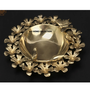 Cuenco Urlis de metal de primera calidad, chapado en oro de alto grado, con diseño único de pájaros, para decoración de centros de mesa de hotel. - Product Image 4