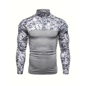 เสื้อเชิ้ตยุทธวิธีผู้ชาย แขนสั้น/แขนยาว ผ้าฝ้ายผสมโพลีเอสเตอร์ สวมใส่สบาย ป้องกันภัย มีสายคล้องไหล่ เหมาะสำหรับกิจกรรมกลางแจ้ง - Product Image 2