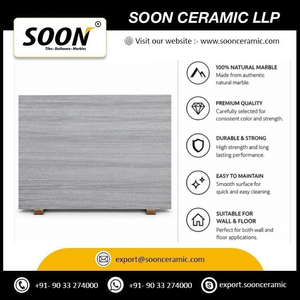 SOON CERAMIC Prix direct usine, grande dalle de calcite bleu tabac sablée, polie, design moderne, écologique, modèle 3D pour l'aménagement intérieur - Product Image 5