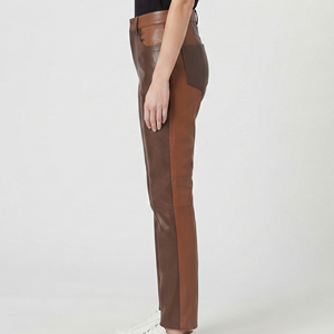 Custom Design Women's Leather Pants Women's Slim Fit Leather Pants Women's Leather Office Wear Pants Women Leather Slim Fit Pant - Product Image 3