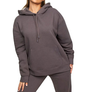 New Arrival Oversized Fleece Pullover <b>Hoodie</b> Wholesale for Women <b>Trendy</b> Casual Cotton Pullover Hooded Sweatshirt Wholesale - Product Image 1