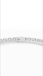 Wholesale Supplier Signature Oval Cut Lab Grown Diamond Tennis <b>Bracelet</b> 925 <b>silver</b> Fine Jewelry Elegant Continuous Setting - Product Image 3