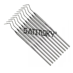Instrumental de injerto óseo para implantes dentales, elevador de senos, raspador, osteótomo cóncavo, juego de 13 instrumentos dentales de implantes de acero inoxidable - Product Image 5