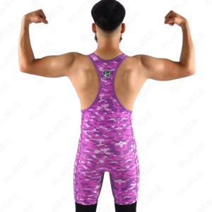 Singlet de Lucha Sublimado Personalizado 2026 con Diseño de Bandera Americana, Ropa de Equipo Personalizada, Fabricante de Sialkot, Pakistán - Product Image 4